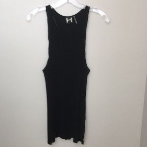 H by Bordeaux Black Racer Back  Tank